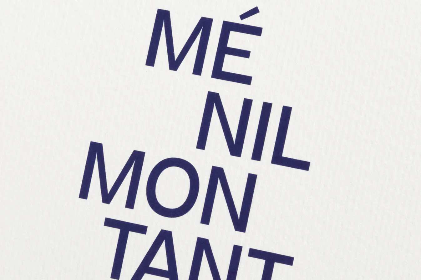 Ménilmontant — title page